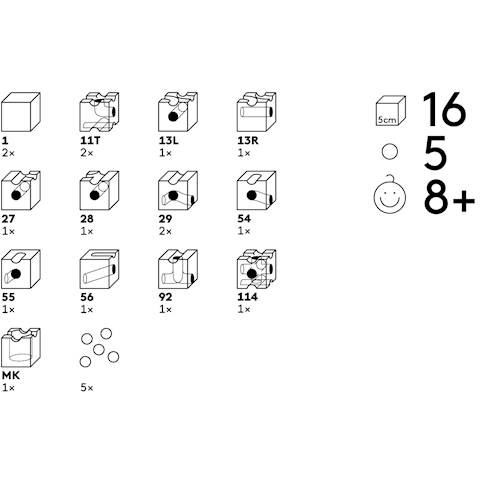 Cuboro TRICK 16 Elemente