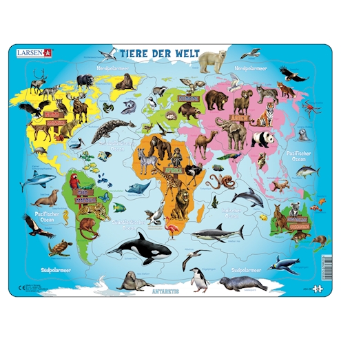 Tiere der Welt, Puzzle 28 Teile