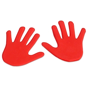 Hand rutschhemmend, Paar rot