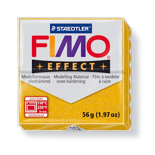 FIMO Effect glitter-gold, 56g