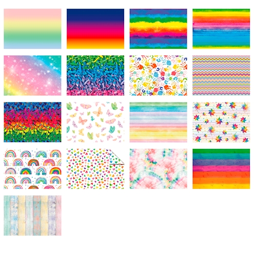 Rainbow Colours Papier