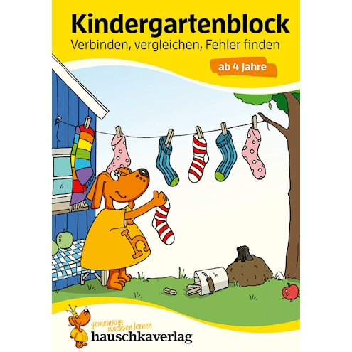 Kindergartenblock - Verbinden vergleichen, Fehler finden