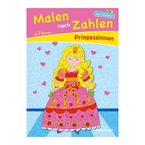 Malen nach Zahlen Prinzessin - ab 7 Jahren