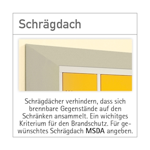 Garderobenspind 2x2 Fächer, B 62,5 x H 195 x T 45 cm