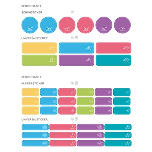 Beginner-Set unpersonalisiert bunt (18)