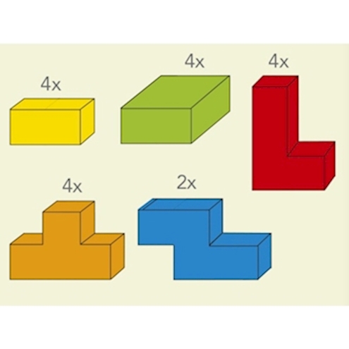 Schaumstoffwürfel-Set, komplexe Grundformen