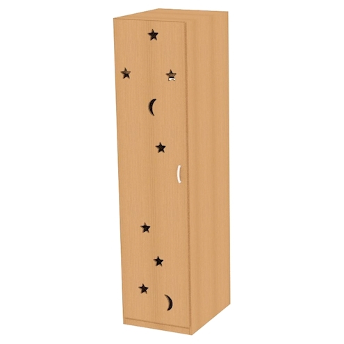 Deckenschrank für Steppdecken KG, Türfront Mond/Sterne