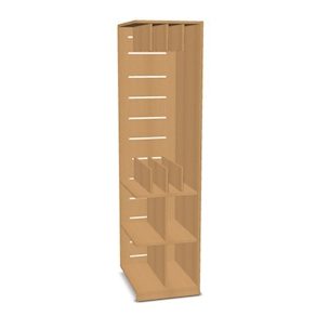 Liegepolster-/Deckenschrank Anbaumodell ohne Türen DEKOR für 4 Liegepolster, B 47,5 cm