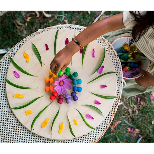 Mandala Rainbow Mushrooms, 36 Stk.