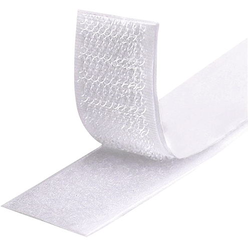 Klettband weiss, selbstklebend 3m x 20 mm