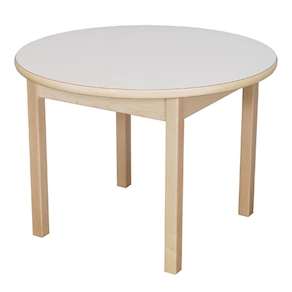 Klassik-Tisch rund mit HPL-Belag und Filzgleiter Ø 100 x H 42,5 cm