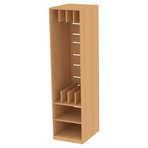 Liegepolsterschrank Grundmod. ohne Tür, B 49,4 x H 196,8 x T 62 cm