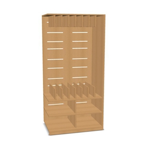 Liegepolsterschrank Anbaumod. ohne Tür, B94,7xH196,8xT62 cm